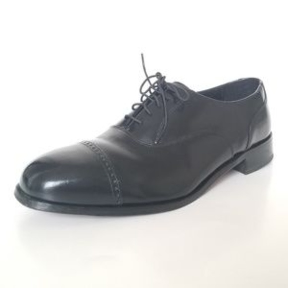 Florsheim black cap toe men's shoes size 9.5 -A2 - Picture 4 of 8